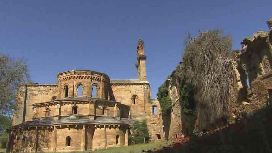 Plano tomado en el monasterio de Granja de Moreruela.