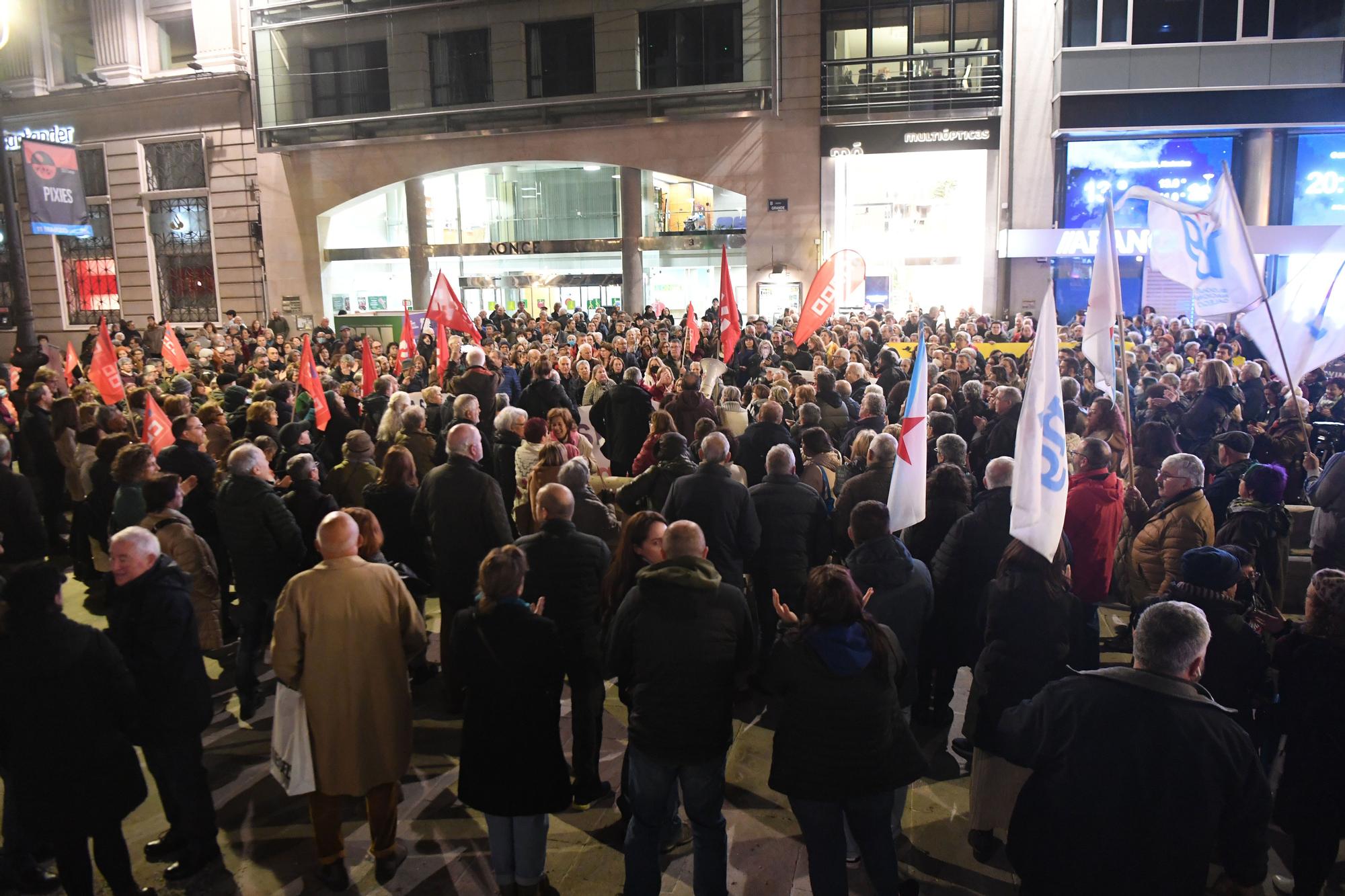 Concentración de SOS Sanidade Pública en A Coruña