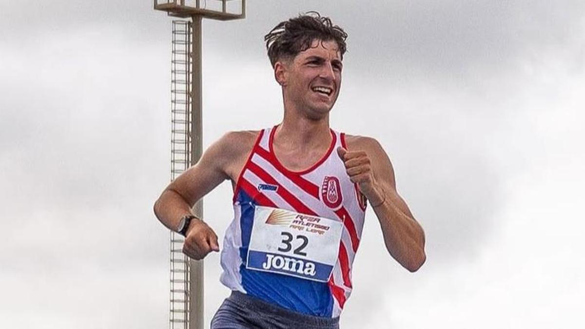 Gonçalo José Sousa, fa unes setmanes, en la prova dels 10.000 metres sub-23
