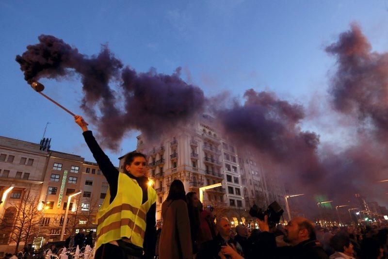 Fotogalería del 8-M en Zaragoza