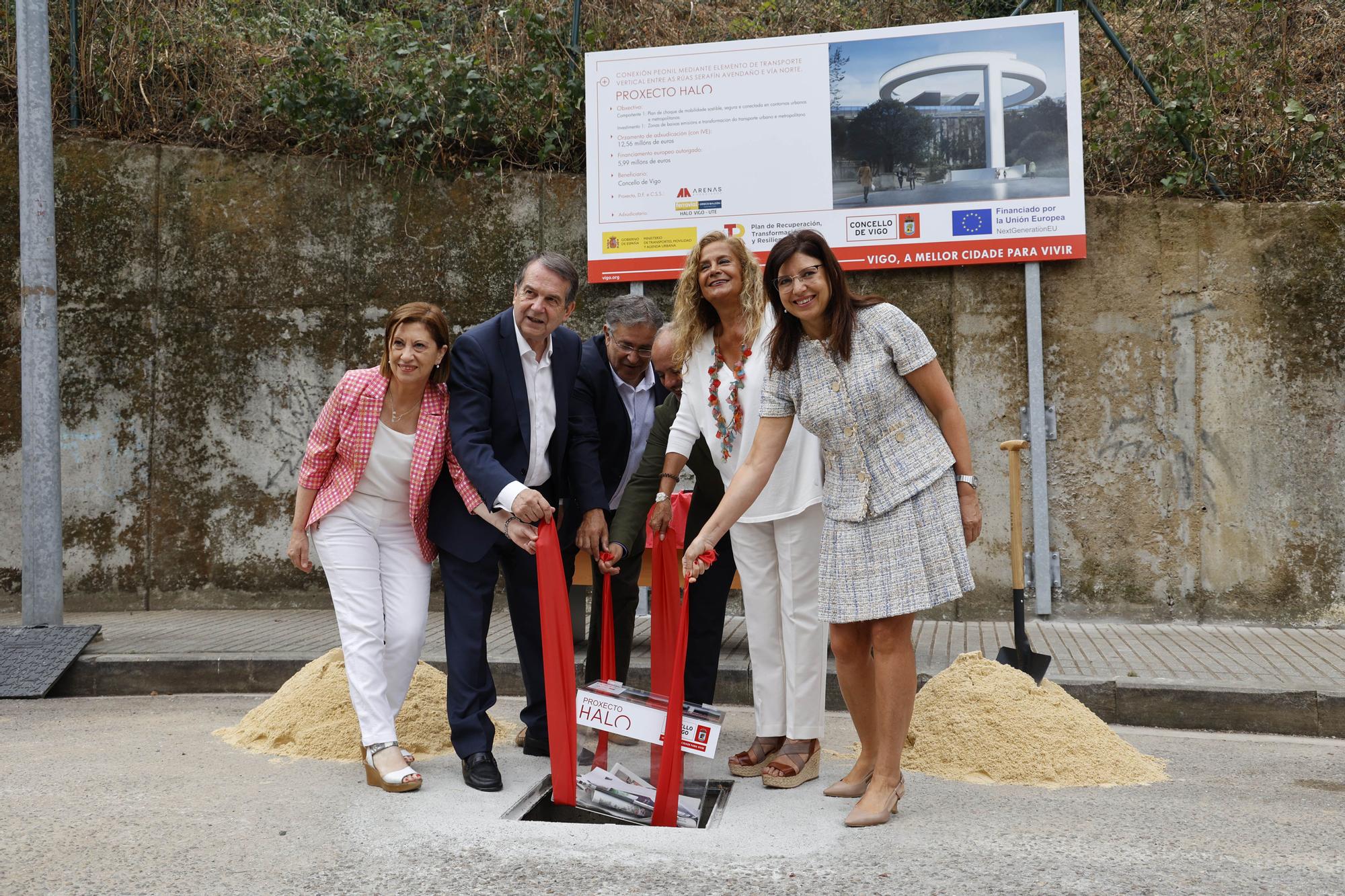 El ascensor HALO entre García Barbón y Vialia ya tiene su primera piedra