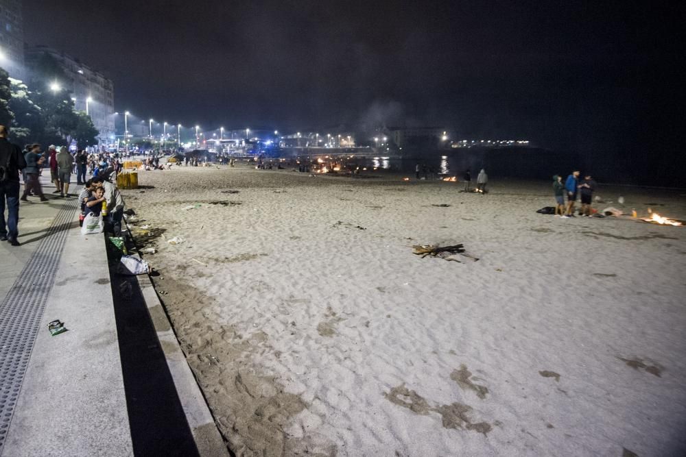 Así transcurrió la noche y amanecieron las playas