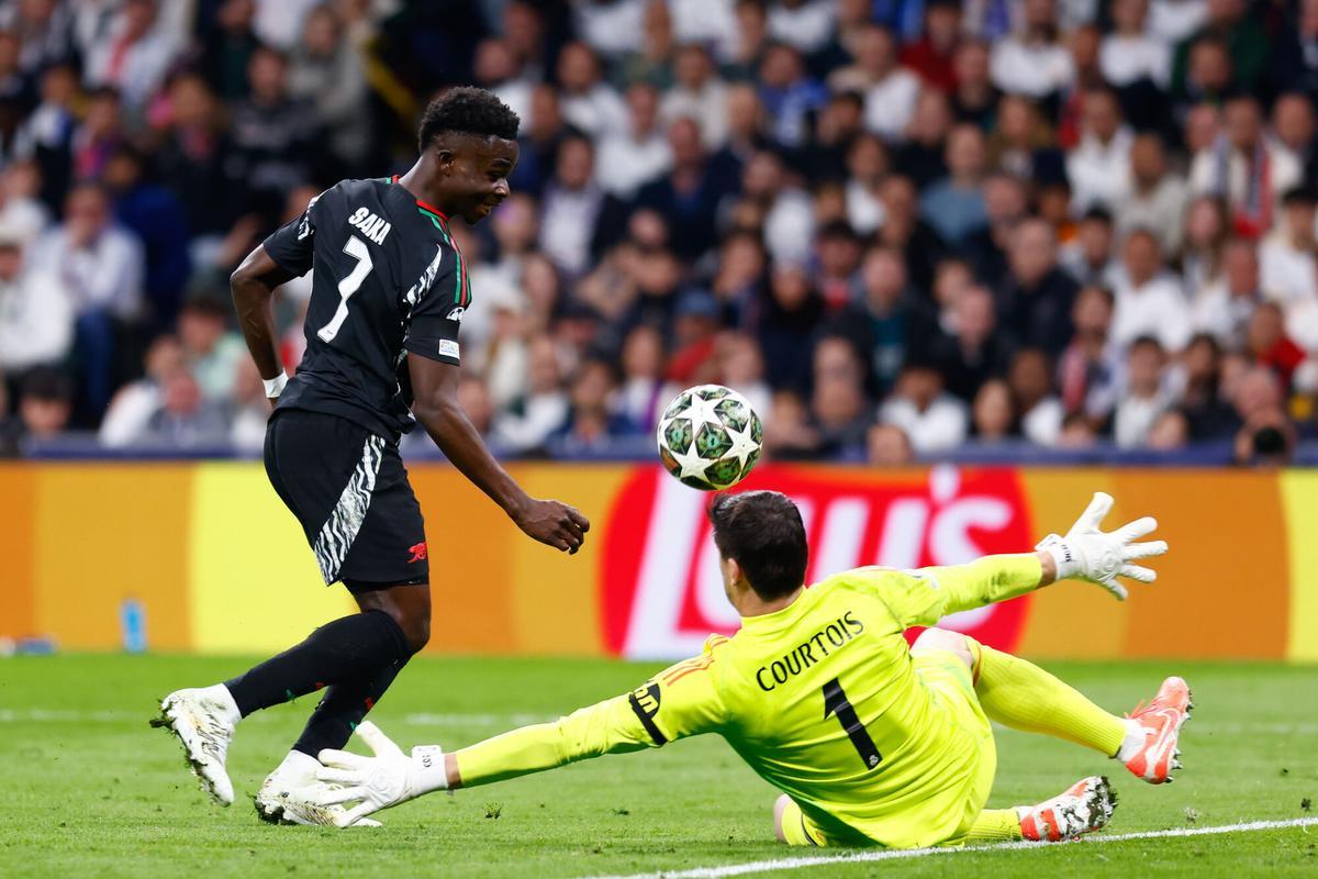 Saka's goal at Real Madrid-Senal.