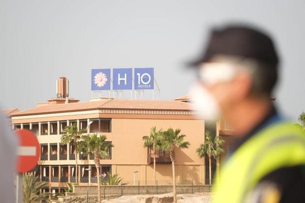 Zona del hotel del sur de Tenerife donde se detectó el caso de Coronavirus