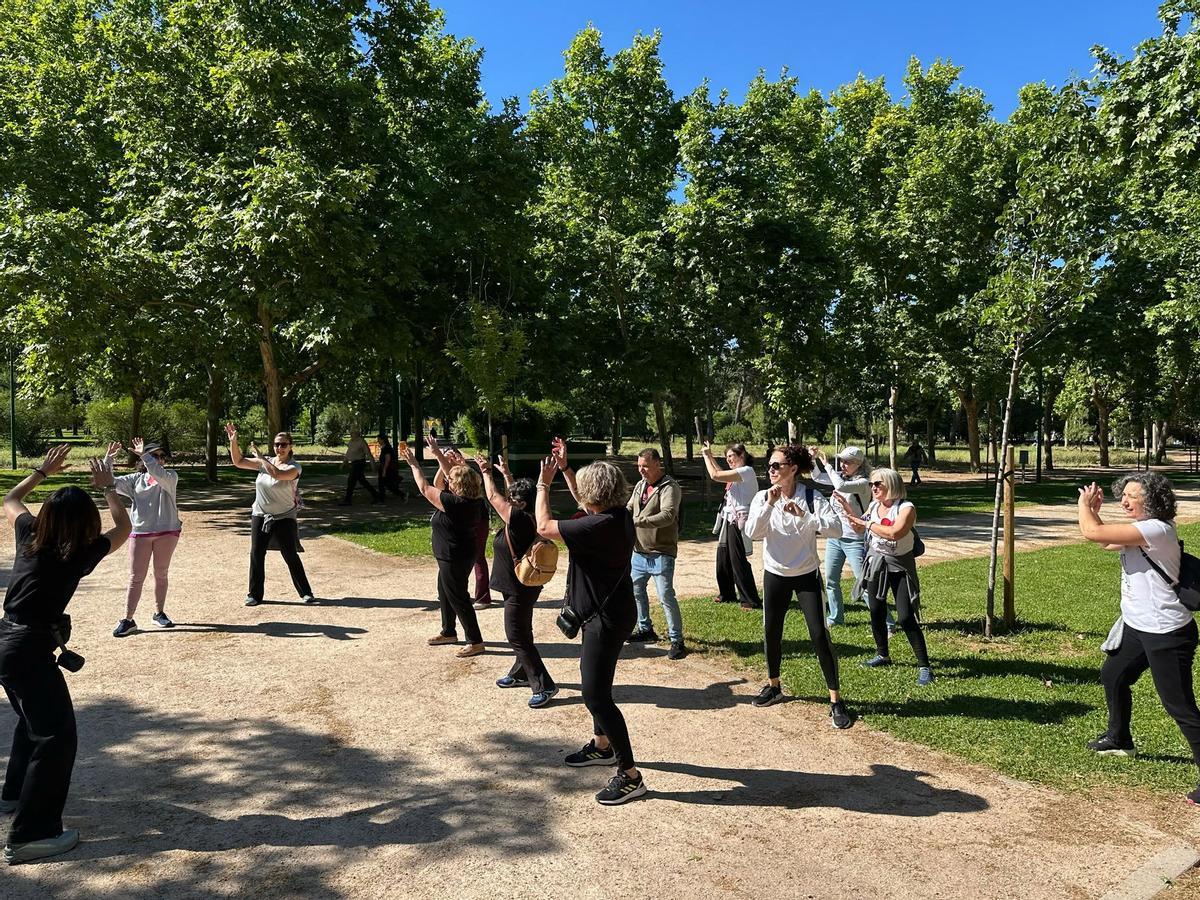 Actividad realizada por pacientes con fibromialgia en Córdoba, impulsada por Acofi.