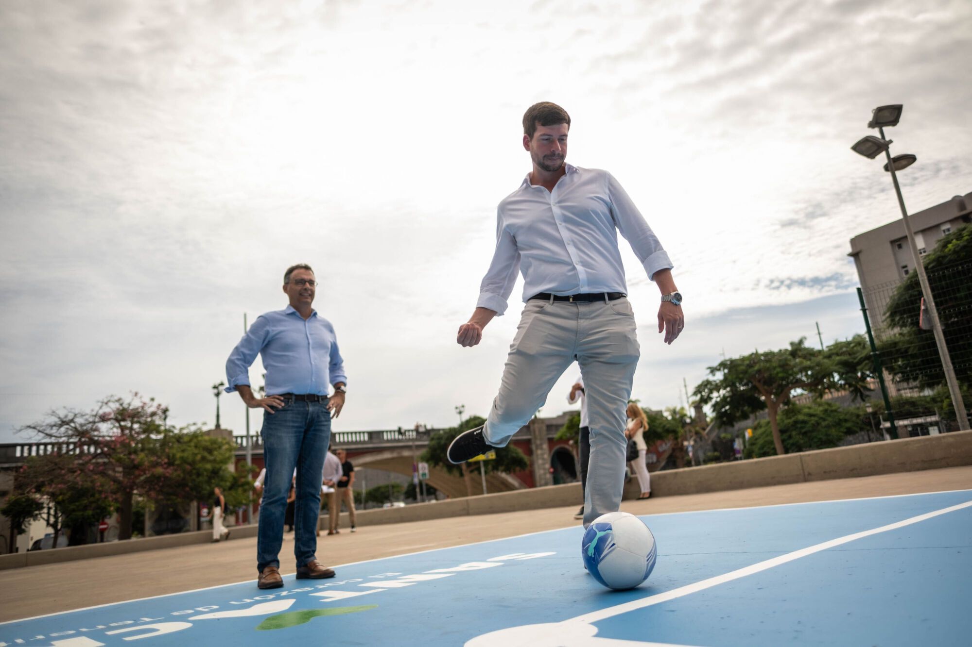 Nueva portería interactiva en Santa Cruz 