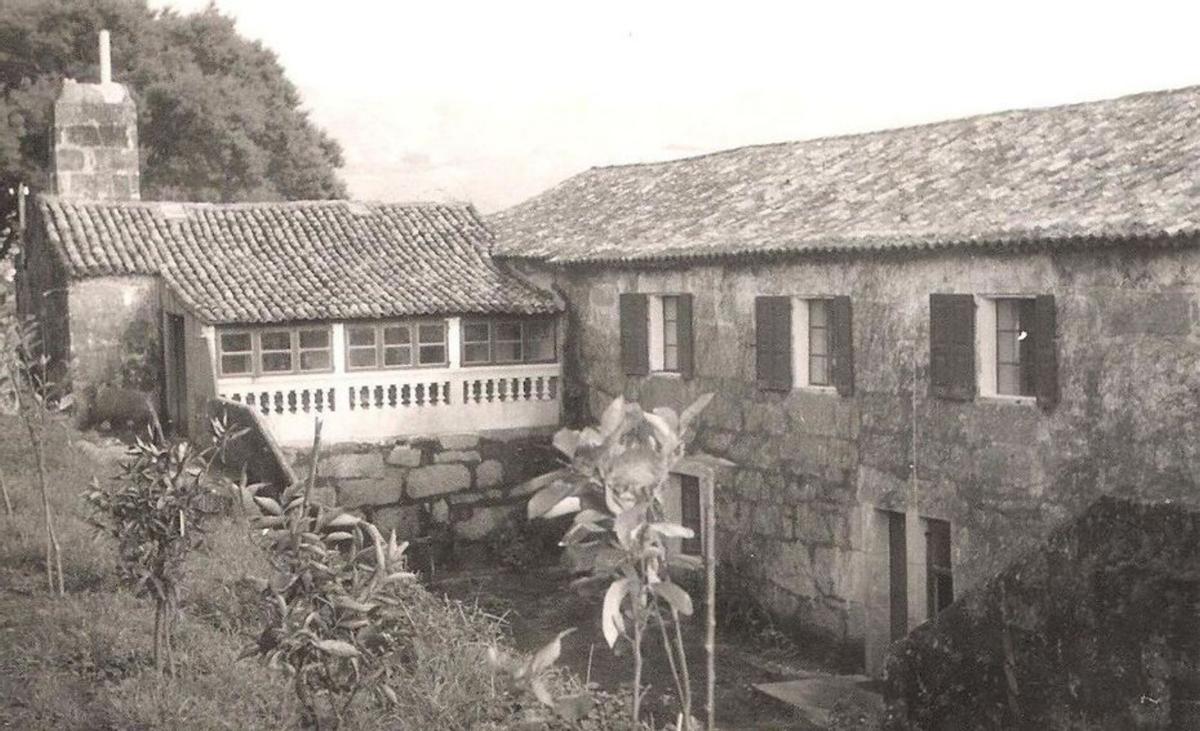 La antigua galería del pazo. | Archivo familiar