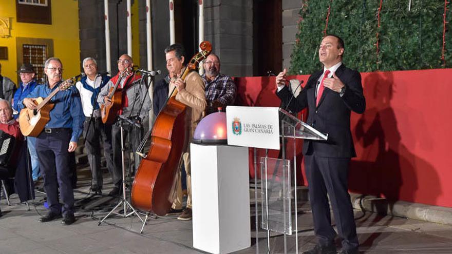 Encendido de la iluminación navideña en Las Palmas de Gran Canaria