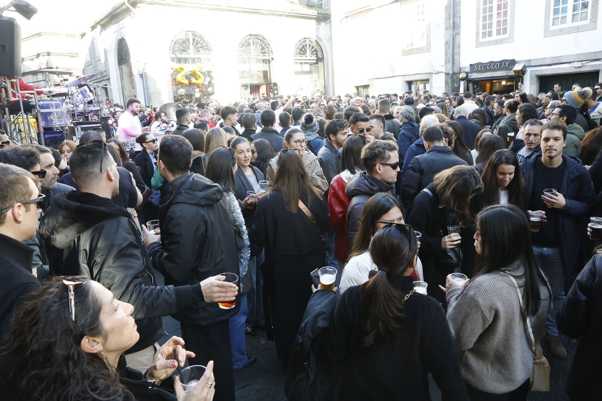 "Festa rachada" en Santiago: los compostelanos se preparan para el fin de año