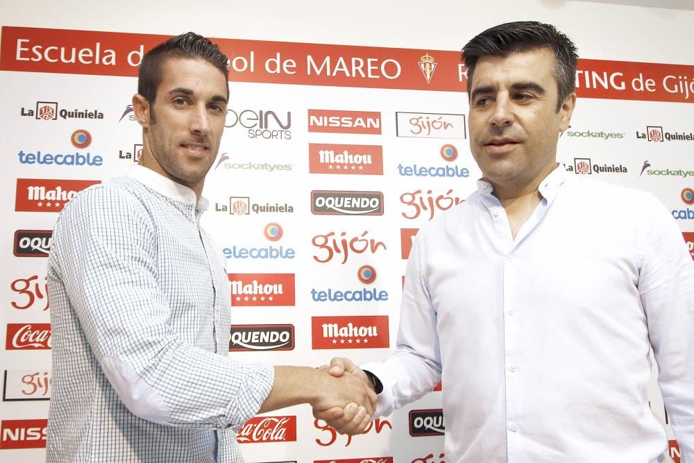 Presentación de Mariño y Lillo con el Sporting