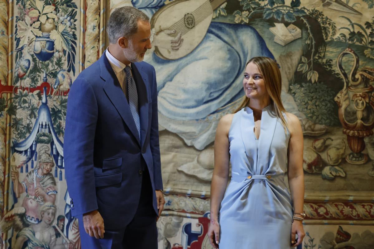Felipe VI. empfängt die Präsidentin der Balearen, Marga Prohens, zu einer Audienz