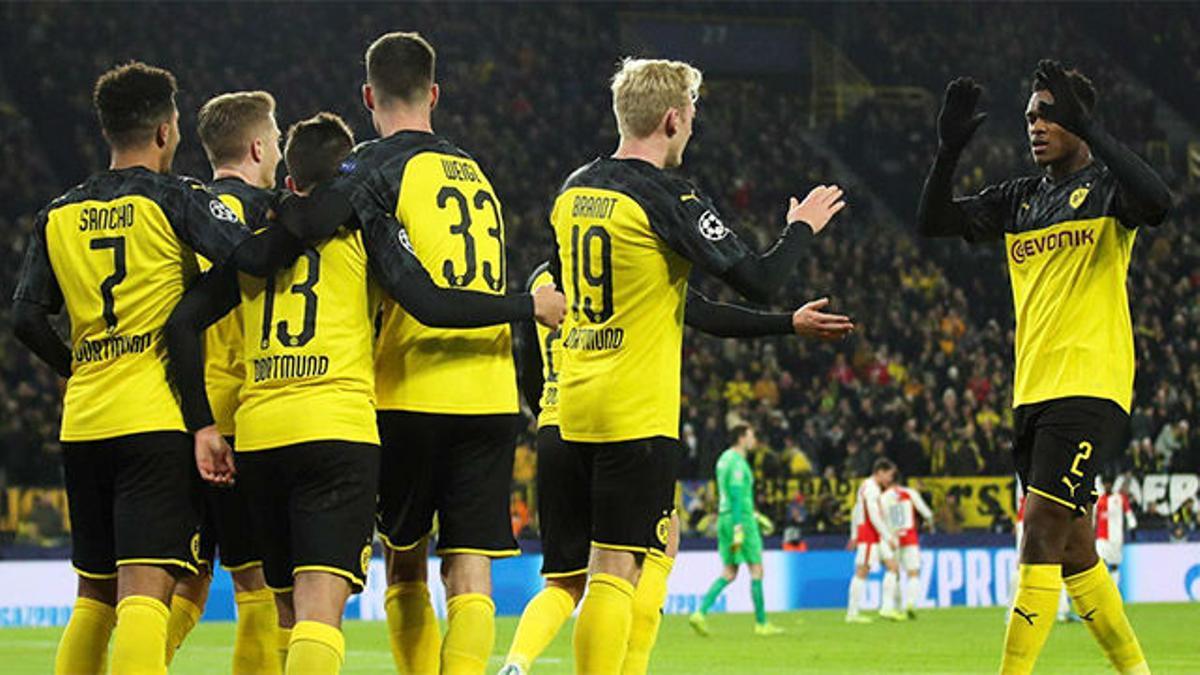 El Dortmund sufrió para ganar al Slavia y meterse en octavos