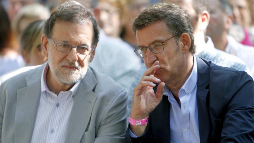 Rajoy junto a Feijóo en una imagen de archivo