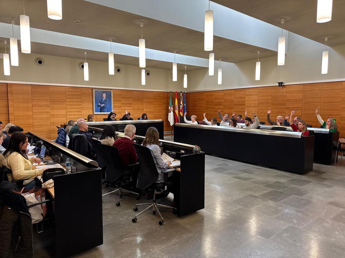 Un momento del pleno ordinario de San Vicente