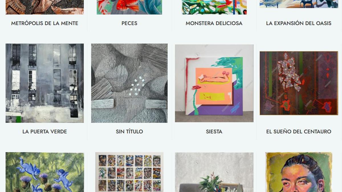 Nueve de las 50 obras seleccionadas.