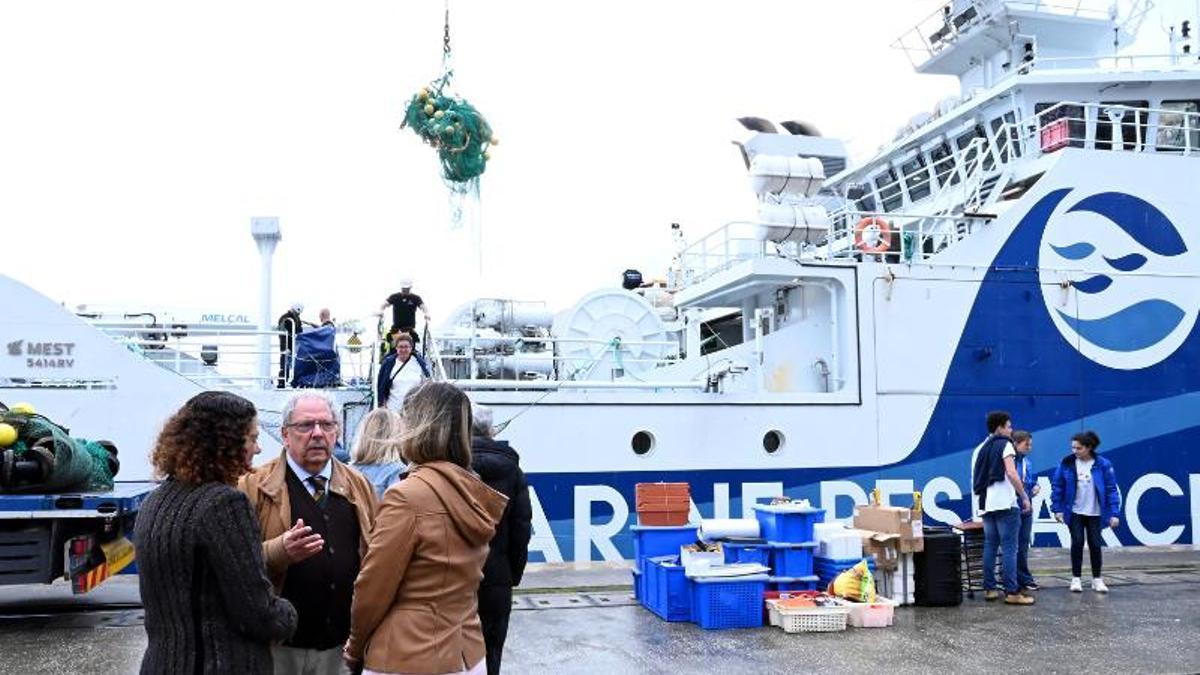 El buque «Jákup Sverri», tras la campaña.