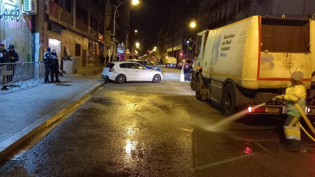 Protestas en Poblenou