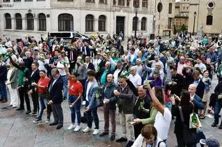 VIDEO: Asturias celebra el Día Mundial de la Sidra con un escanciado simultáneo en Oviedo