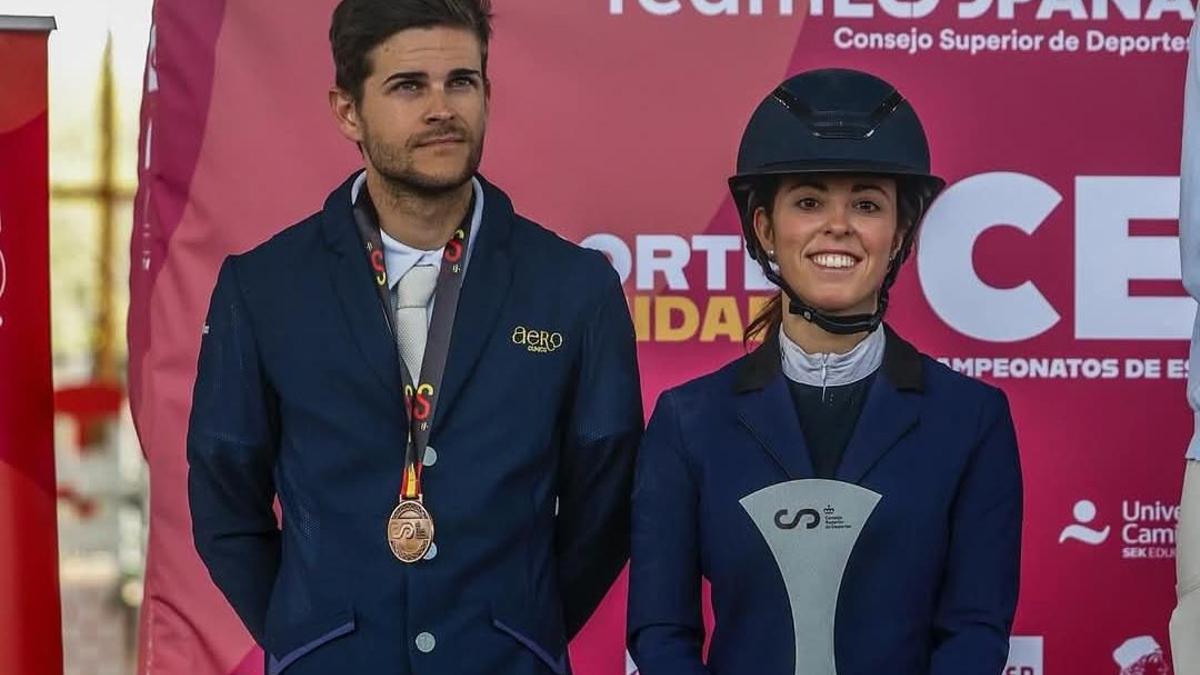 Carlota de Lázaro Bolinches, en el podio.