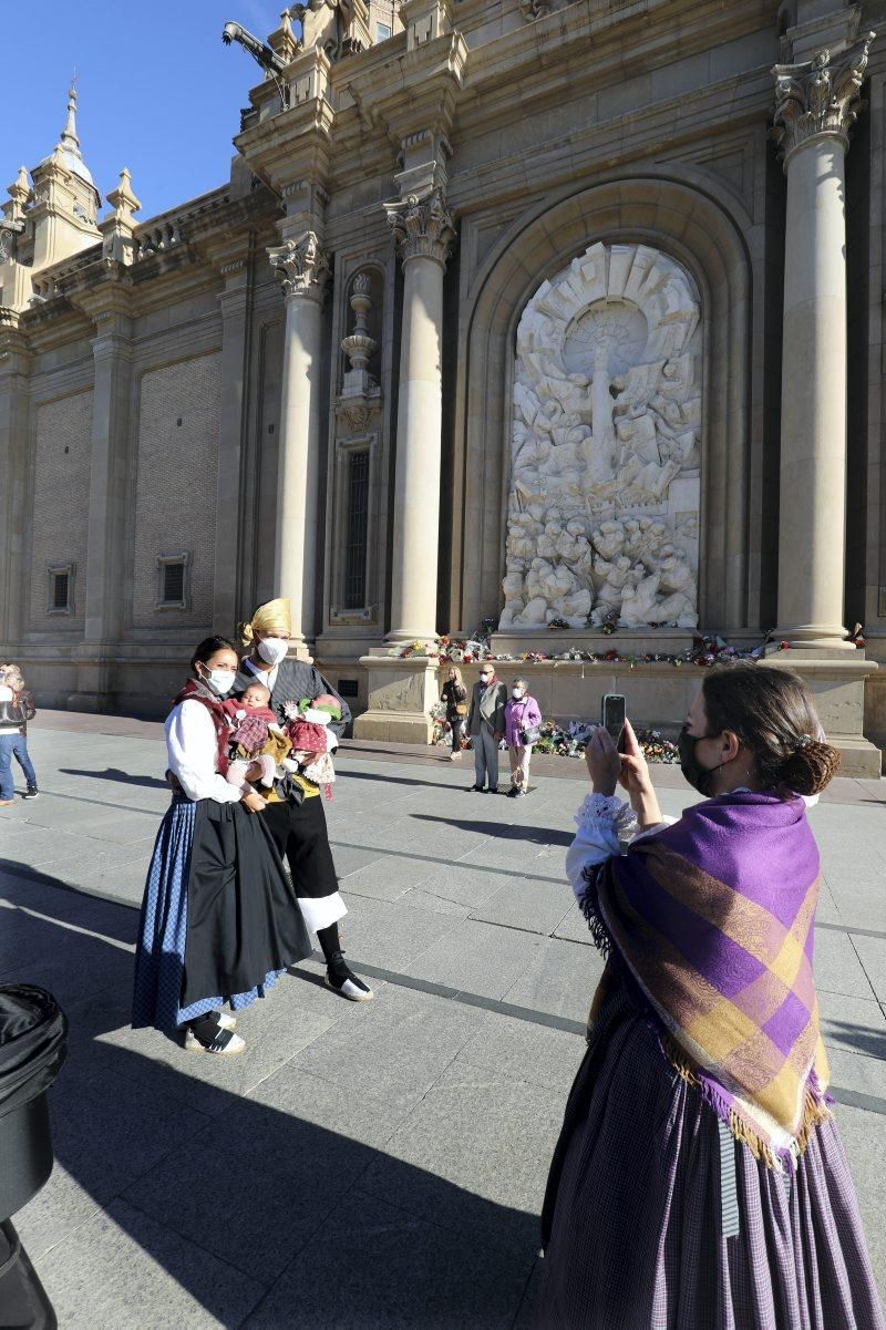 La basílica del Pilar recibe a los zaragozanos con aforo reducido y medidas de seguridad