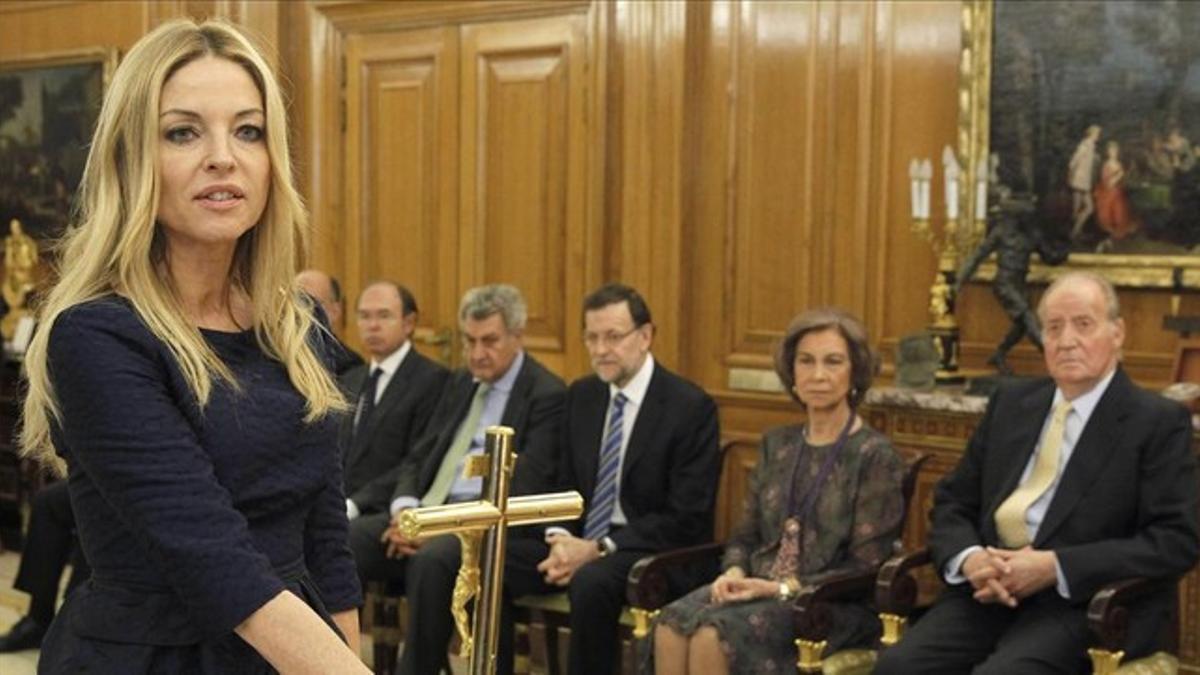 Ángeles Carmona, el día de su toma de posesión como vocal del CGPJ, en el 2013.