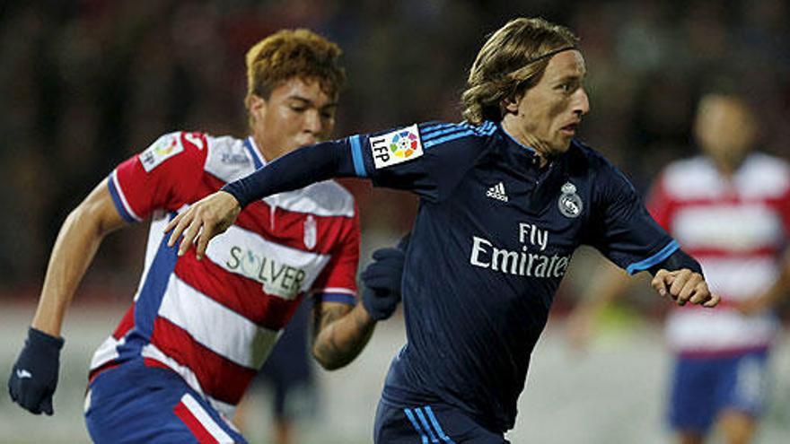 Modric, en una acción del partido.