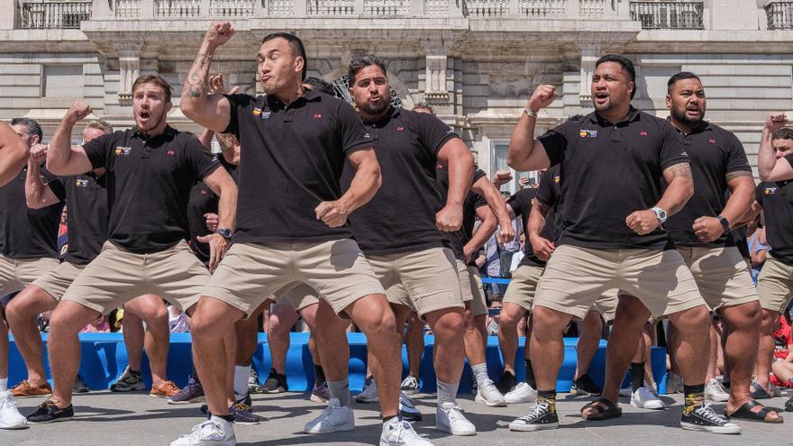 Los All Blacks bailan su &#039;Haka&#039; en Madrid