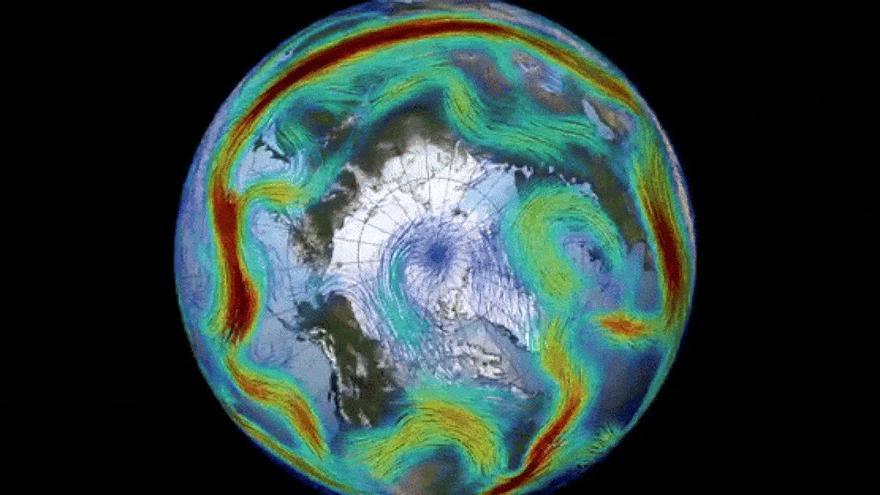 El vórtice polar está girando a la inversa sobre el Ártico y podría revolucionar el clima global