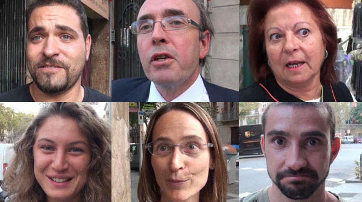 EL PERIÓDICO pregunta a alguns ciutadans si coneixen la frase À la ville de Barcelona.