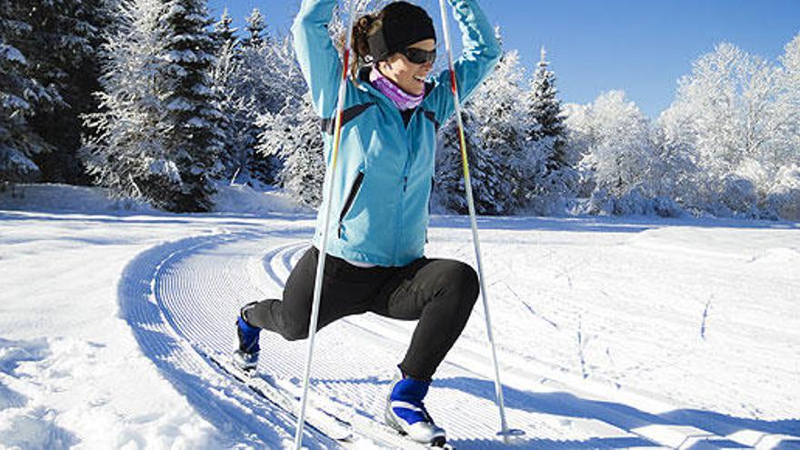 La condición física es clave para esquiar.