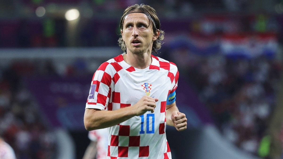 Modric durante el partido ante Bélgica