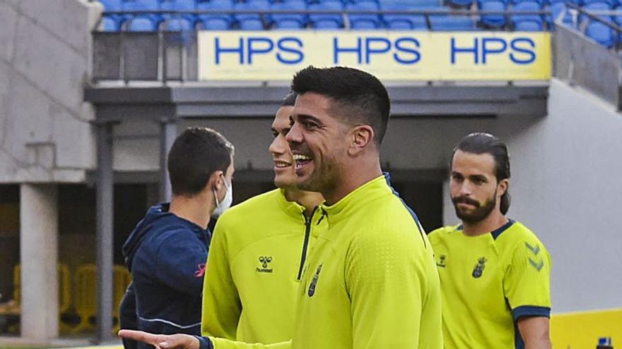 Encontronazo entre Jesé y Aythami en el entrenamiento