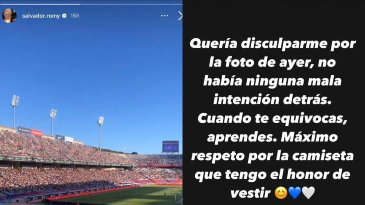 Romane Salvador se disculpa por ir a ver al Barça