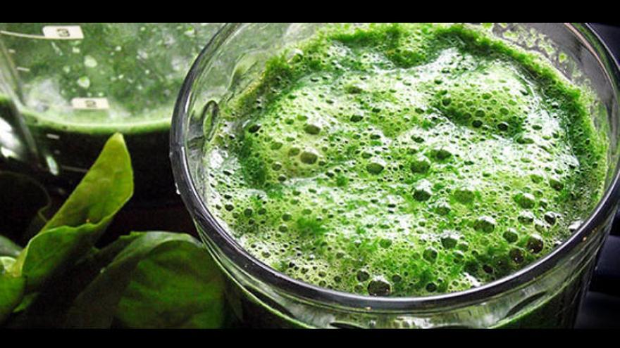 Batido de spirulina.