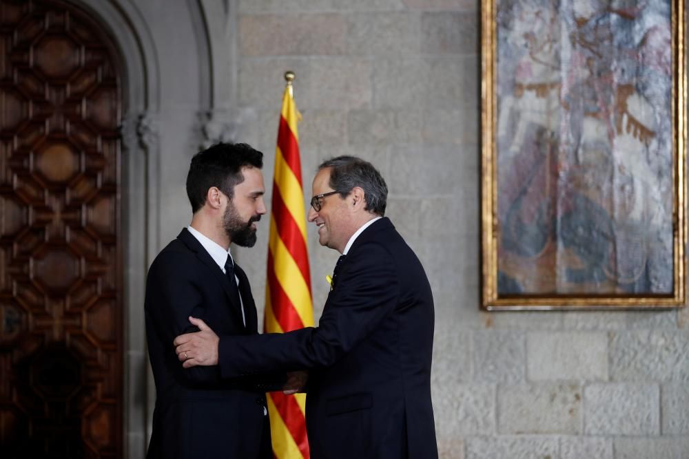 Torra pren possessió com a 131è president de la Generalitat