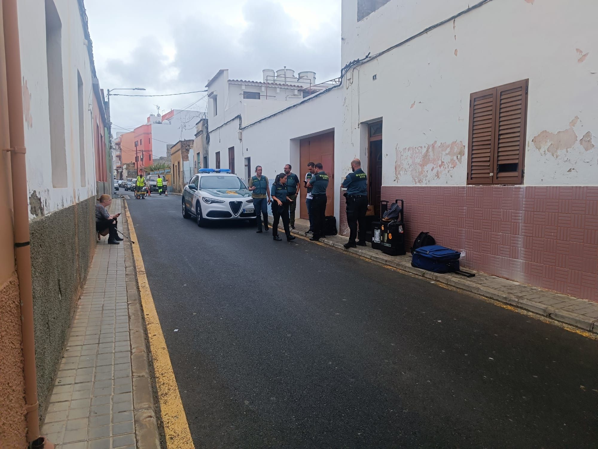 Asesinato de un hombre en la calle delgado en Gáldar