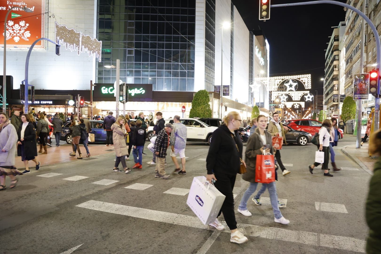 La peatonalización de la zona centro de Alicante vuelve por Navidad