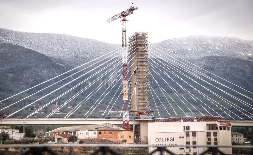 La nieve vuelve de nuevo a l'Alcoià y El Comtat