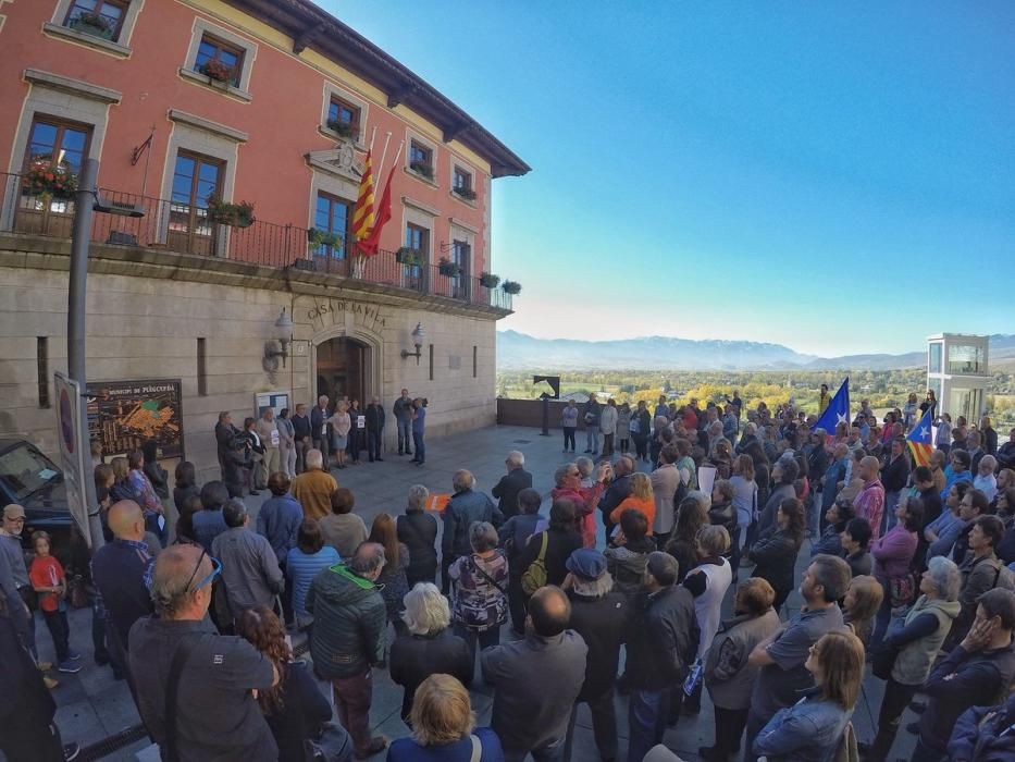 Concentració a Puigcerdà per demanar la llibertat dels «Jordis».