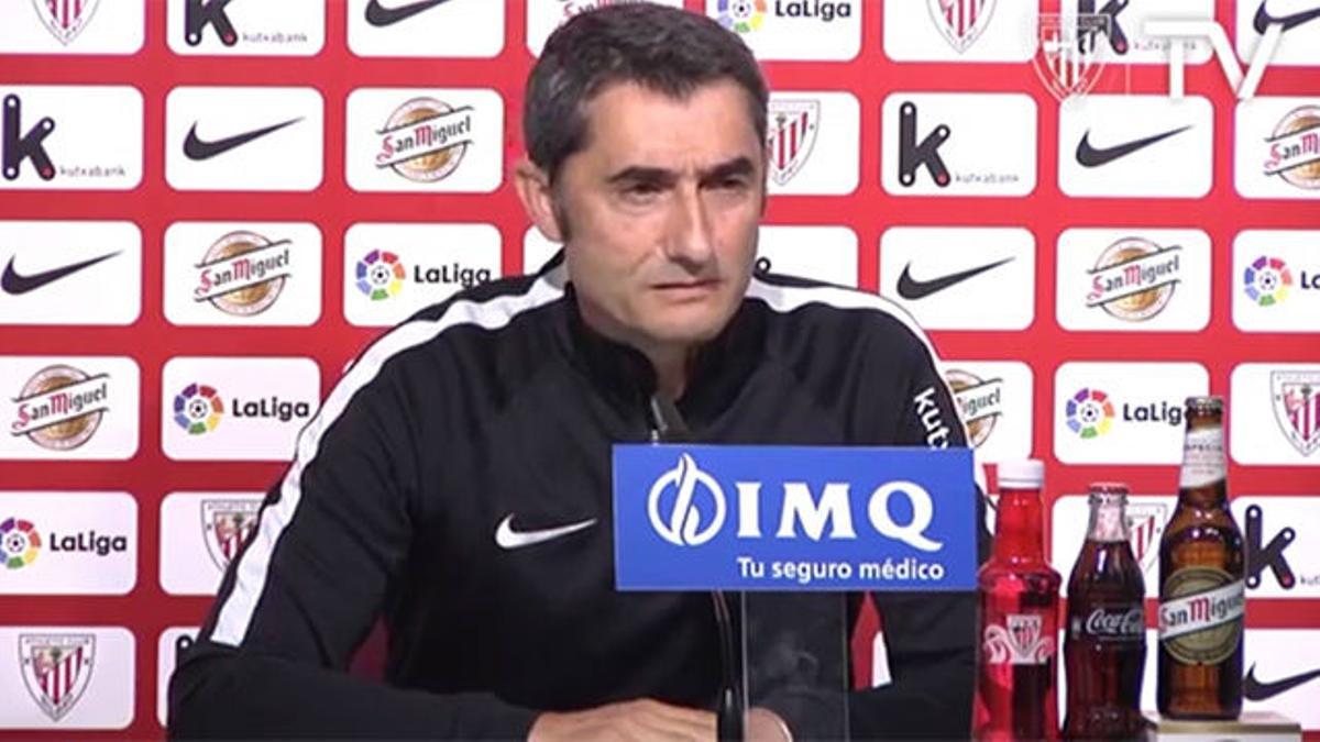 La respuesta de Valverde sobre su despedida de San Mamés