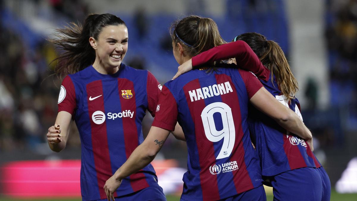 Supercopa de España Femenina. Semifinal FC Barcelona - Real Madrid, en imágenes