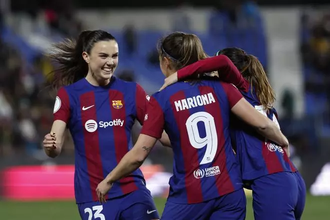 Supercopa de España Femenina. Semifinal FC Barcelona - Real Madrid, en imágenes