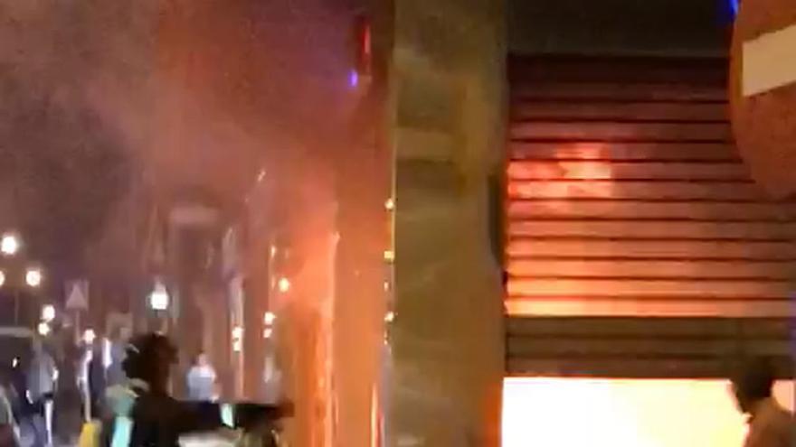 Incendio en una tienda de Almendralejo