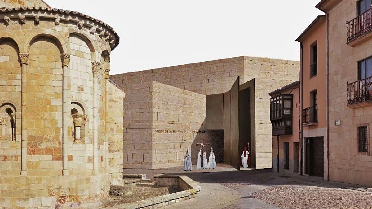 Imagen virtual de lo que será el nuevo Museo de Semana Santa de Zamora. |