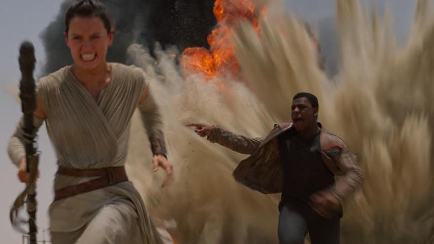 Rey i Finn, dos dels protagonistes de la nova entrega de Star Wars.