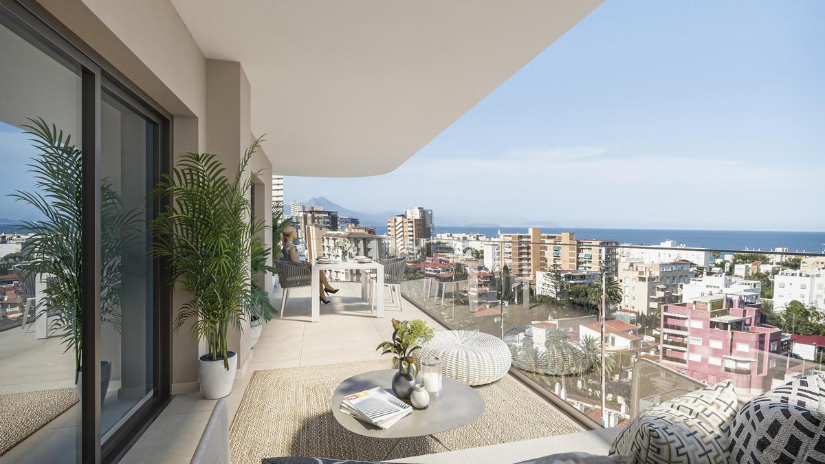 The Style, el nuevo complejo de viviendas en Playa de San Juan con vistas al mar.