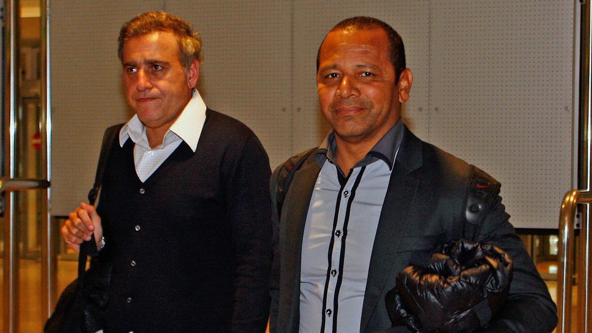 Andre Cury, junto al padre de Neymar