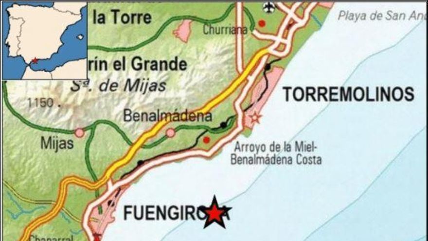 Registrado un terremoto de magnitud 4.1 frente a las costas de Benalmádena