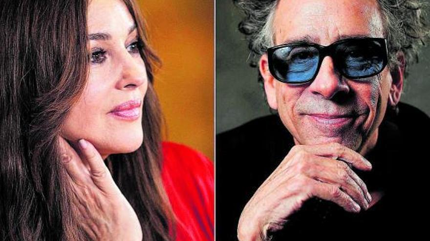 La actriz Monica Bellucci y el director Tim Burton.   | // E.P.