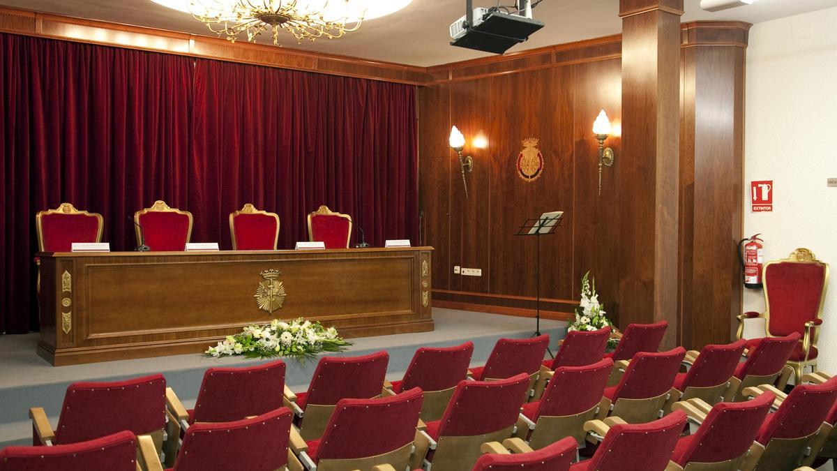 Salón de actos del Colegio de Gestores Administrativos de València.